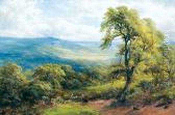 Figures In A Summer Landscape. - view 1