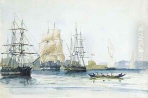 Leaving Sydney Harbour for Bass Strait by Owen Stanley