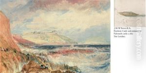 Pendennis Castle And The Entrance To Falmouth Harbour, Cornwall;scene After A Wreck by Joseph Mallord William Turner