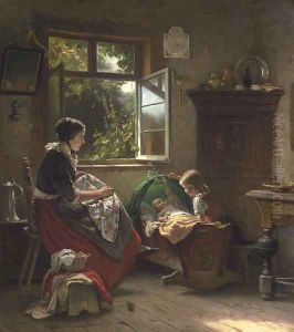Playing with Baby by Richard Short