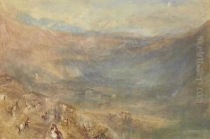 The Brunig Pass From Meringen, Switzerland by Joseph Mallord William Turner