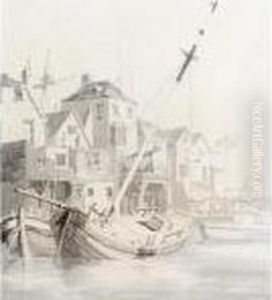 A Boat Anchored In A Harbour by Joseph Mallord William Turner