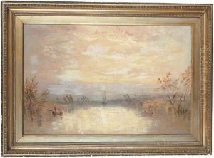 Chichester Canal With The Cathedral Beyond by Joseph Mallord William Turner