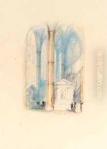 Dryden""s Monument by Joseph Mallord William Turner