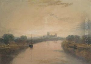 On The River Ouse, With A View Of York Minster In Thedistance On The River Ouse, With A View Of York Minster In Thedistance