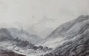 Travellers In A Swiss Valley by Joseph Mallord William Turner