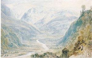Valley Of The Nar From The Cascade Of Terni, Italy by Joseph Mallord William Turner