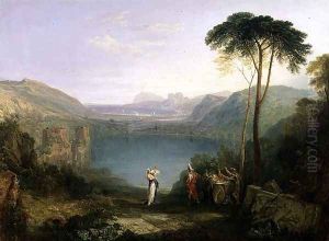 Lake Avernus Aeneas and the Cumaean Sibyl, c.1814-5