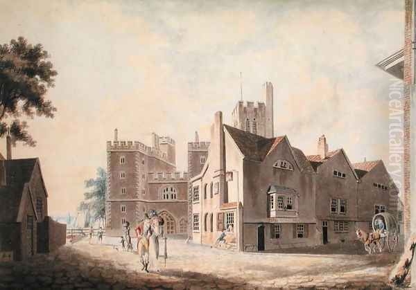 A View of the Archbishops Palace, Lambeth, 1790 - view 1
