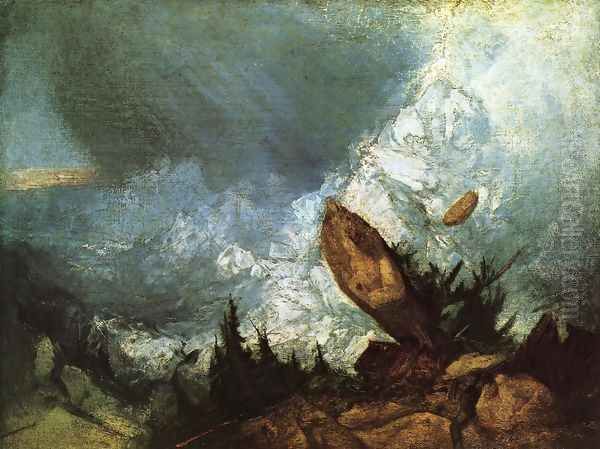 The Fall of an Avalanche in the Grisons 1810 - view 1