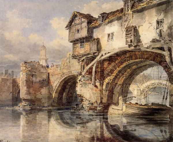 Welsh Bridge At Shrewsbury - view 1