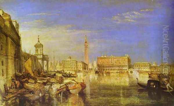 Bridge of Signs, Ducal Palace and Custom-House, Venice_ Canaletti Painting - view 1