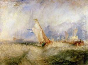 Van Tromp Going About to Please His Masters - Ships a Sea Getting a Good Wetting, 1844