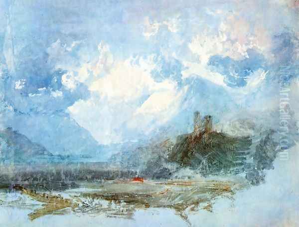 Dolbadern Castle 1799 - view 1