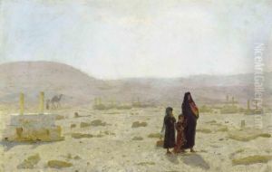 A Family At The Tombs Of The Khalifs