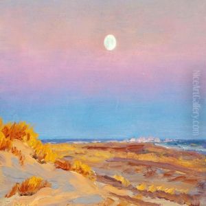 Seaside Skagen, Full Moon by Laurits Regner Tuxen