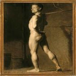 Academy Study Of A Naked Man by Laurits Regner Tuxen