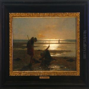 Fishing Girls On The Beach