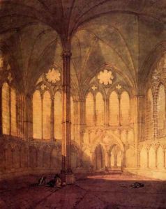 The Chapter House Salisbury Chathedral by Joseph Mallord William Turner