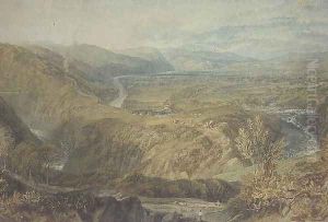 The Crook of Lune, looking towards Hornby Castle, 1816-18 by Joseph Mallord William Turner