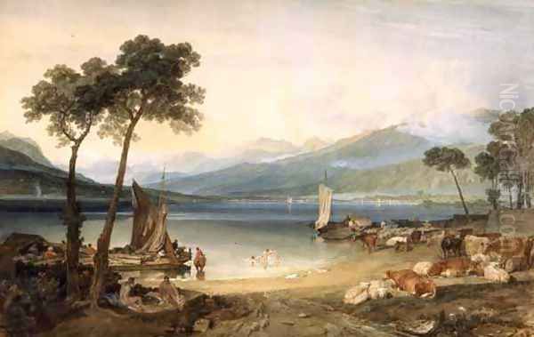 Lake Geneva and Mont Blanc, 1802-5 - view 1