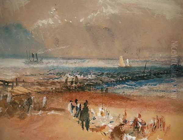 Boats at Margate Pier - view 1