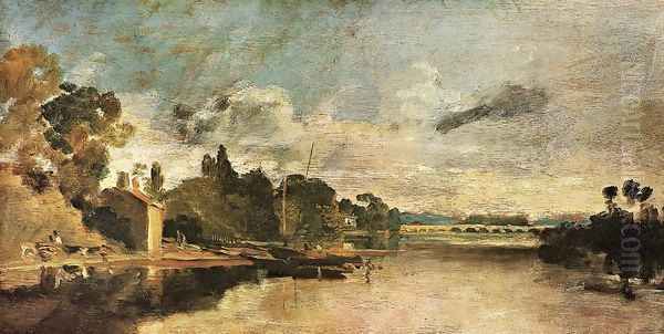The Thames near Walton Bridges - view 1