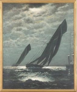 Nautical Night Scene by James Gale Tyler