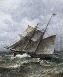 Voiliers Par Gros Temps by James Gale Tyler