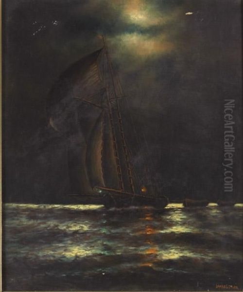 Fishing At Night - view 1