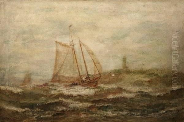 Boat Among Crashing Waves - view 1