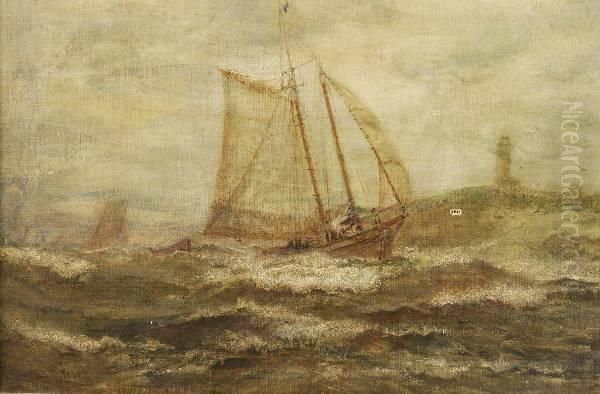 Shipping Off The Coast, Signed, "james G. Tyler" Lower Left - view 1