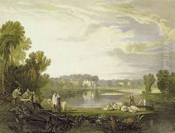 Alexander Popes Villa, Twickenham 1811 - view 1