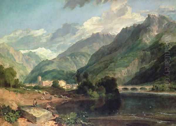 Bonneville, Savoy with Mont Blanc - view 1