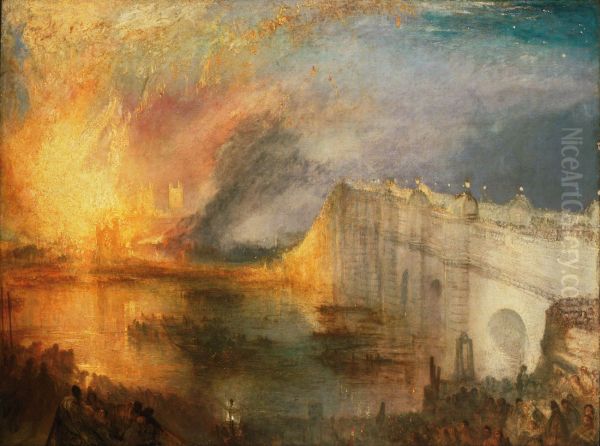 The Burning of the Houses of Parliament (1) 1834 - view 1