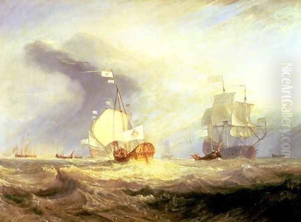 Admiral von Trumps Barge at the Entrance of the Texel in 1645, c.1831 - view 1