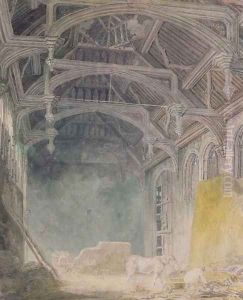 Interior of St. Johns Palace, Eltham, c.1793
