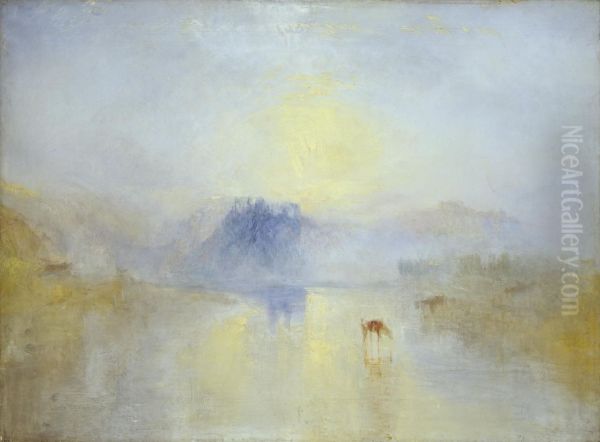 Dawn in Norham Castle - view 1