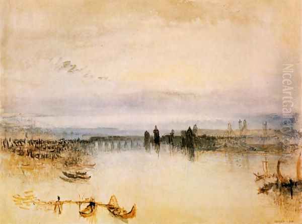 Sketch of the town center of Konstanz - view 1