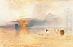 Calais Sands at Low Water, Poissards Gathering Bait, 1830 Calais Sands at Low Water, Poissards Gathering Bait, 1830