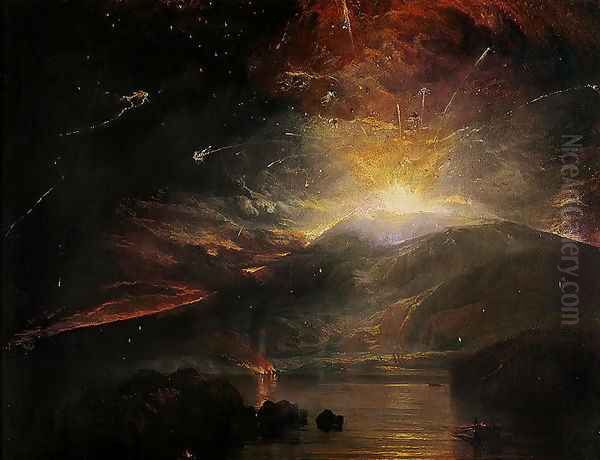 The Eruption of the Soufriere Mountains in the Island of St. Vincent, 30th April 1812 - view 1