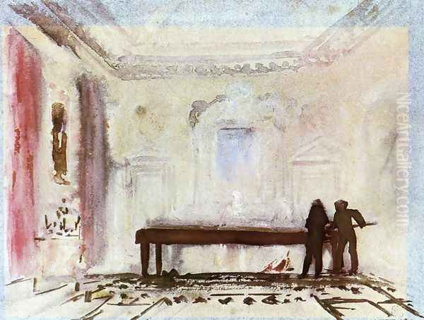 Playing Billiards, Petworth - view 1