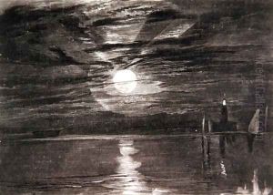 Shields Lighthouse, c.1825 by Joseph Mallord William Turner