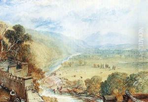 Ingleborough From The Terrace Of Hornby Castle by Joseph Mallord William Turner