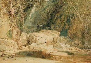 Lonely Dell, Wharfedale, c.1818 by Joseph Mallord William Turner