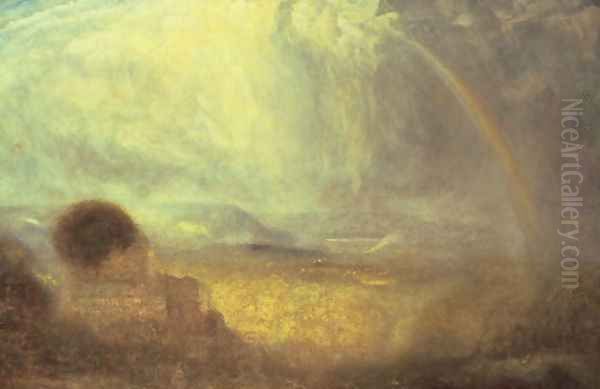 Landscape with a rainbow - view 1