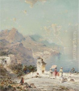 Amalfi, Golfe De Solerne by Franz Richard Unterberger