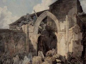 Glastonbury Abbey by Joseph Mallord William Turner