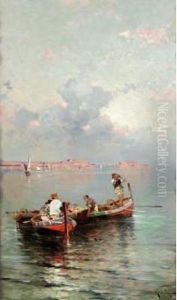 Vue De Naples by Franz Richard Unterberger