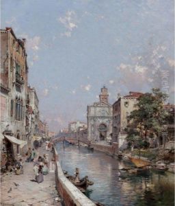 Rio San Geronimo, Venezia by Franz Richard Unterberger